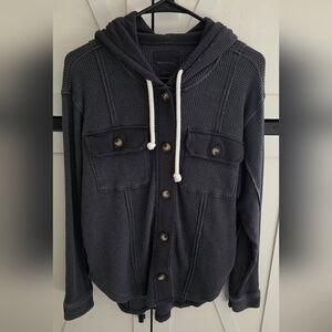 American Eagle Outfitters Charcoal Knit Hoodie